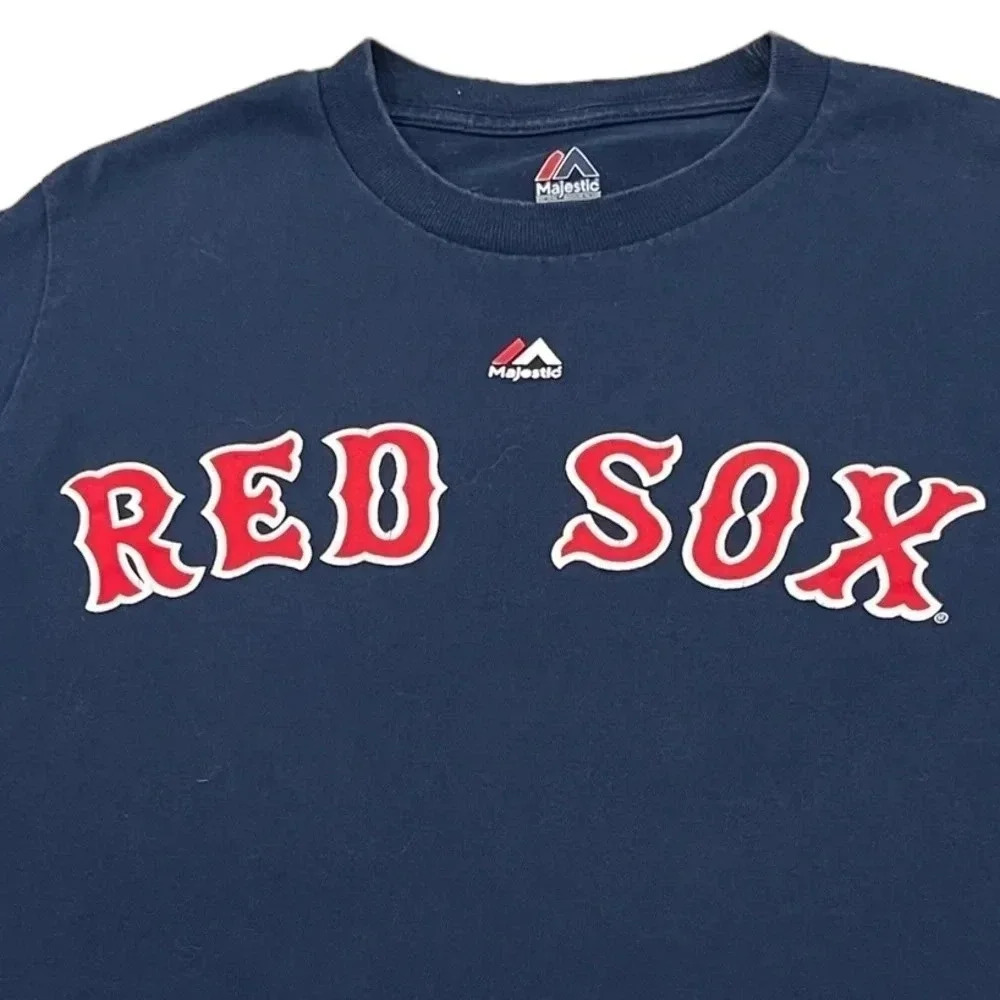 🍀 2/$22 Boston Red Sox Sandoval Blue Red T Shirt Mens size small